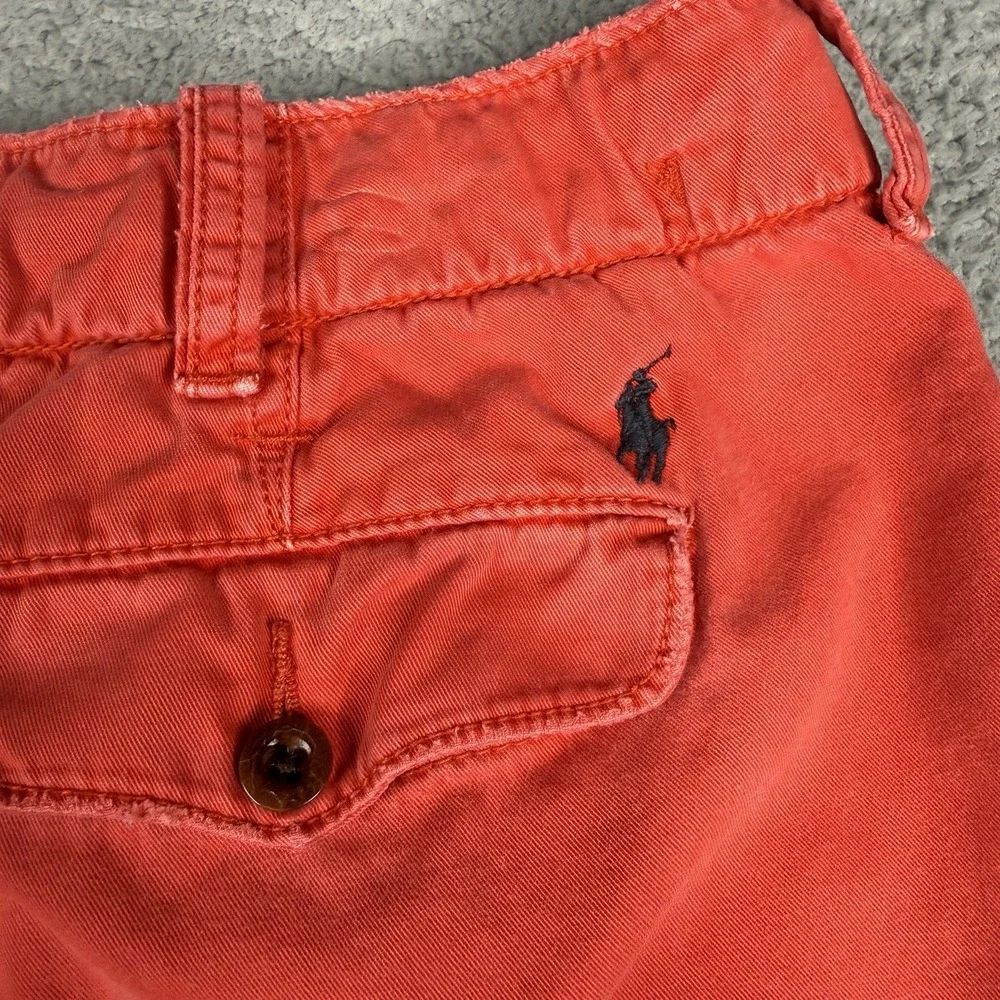 Polo Ralph Lauren Shorts Mens 40 Red Heavyweight Chino Pony Logo Preppy Casual